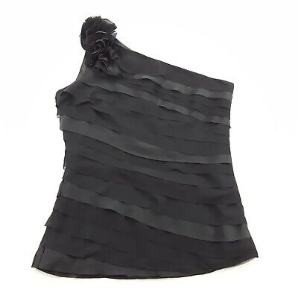 Satin One Shoulder Blouse - Picture 7 of 7